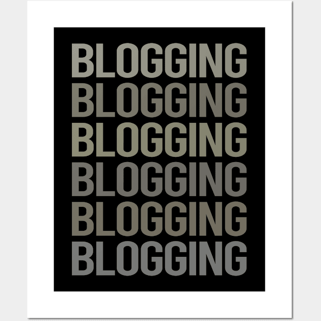 Gray Text Art Blogging Blog Blogger Wall Art by Happy Life